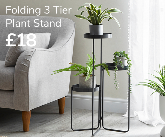 Folding 3 Tier Plant Stand